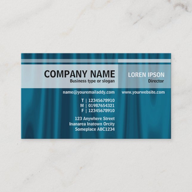 Alternate Tones - Drapery 01 Business Card (Front)