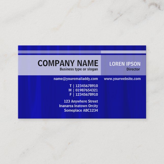 Alternate Tones - Drapery 05 Business Card (Front)