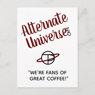 Alternate Universe Café postcard