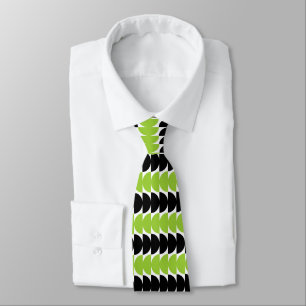 Alternating Crescents 04 - Martian Green and Black Tie