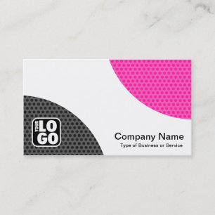 Alternating Curves - Spot Textured Business Card