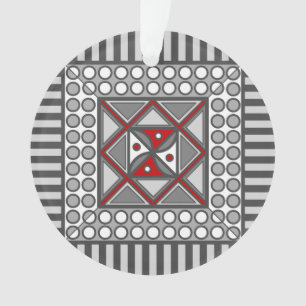 Alternating Geometric Acrylic Ornament