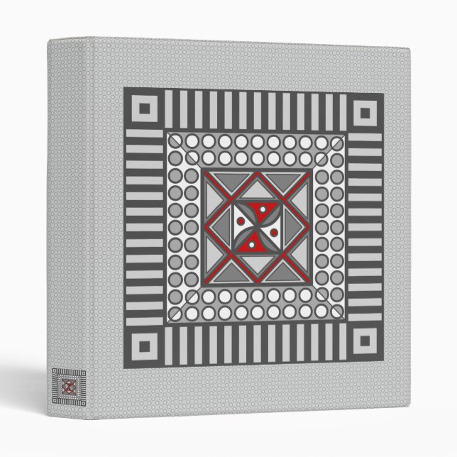 Alternating Geometric Binder (Front/Spine)
