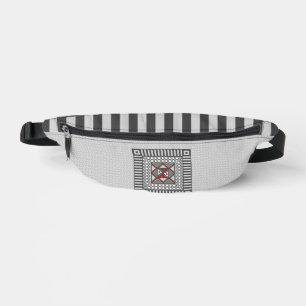 Alternating Geometric Fanny Pack