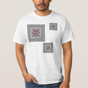 Alternating Geometric Men's Light Shirt