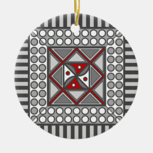 Alternating Geometric Ornament