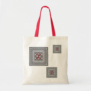 Alternating Geometric Tote Bag
