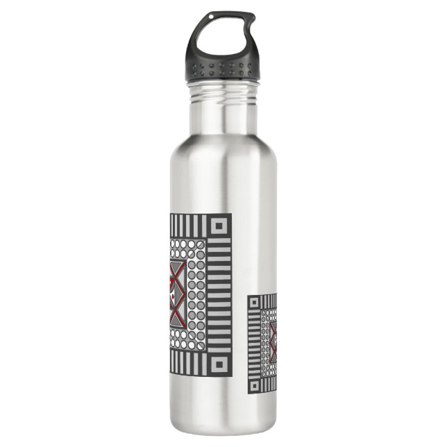 Alternating Geometric Water Bottle (Front)