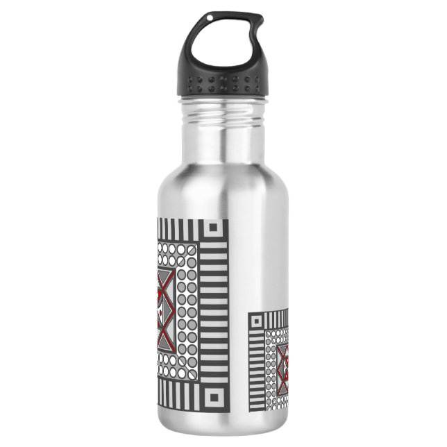 Alternating Geometric Water Bottle (Front)