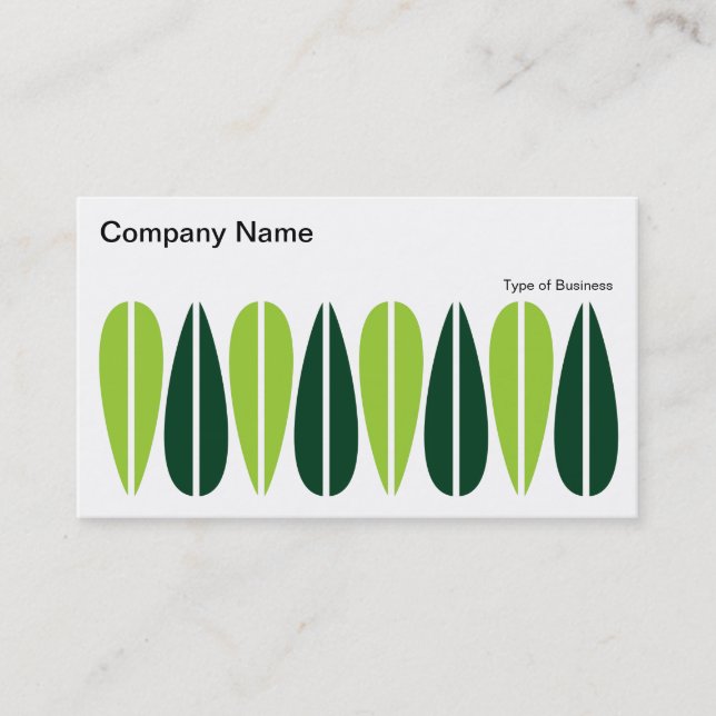 Alternating Leaves 012 Business Card (Front)
