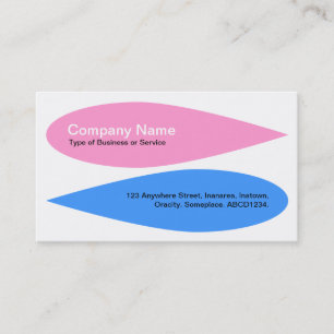 Alternating Petals - Pink and Baby Blue Business Card
