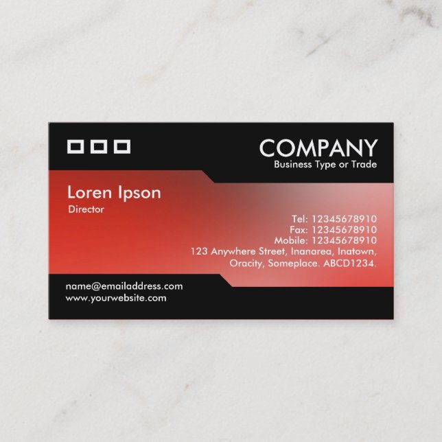 Alternating - Soft Gradients Business Card (Front)