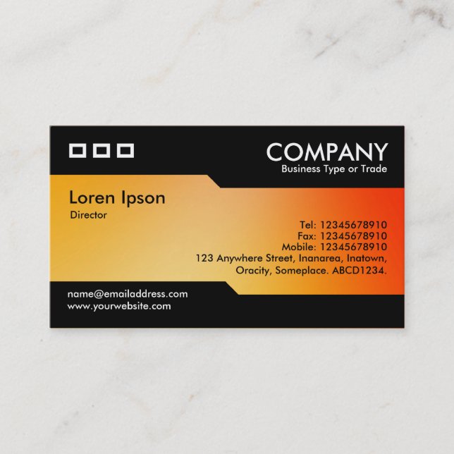 Alternating - Soft Gradients Business Card (Front)
