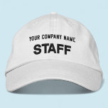 Alternative Apparel Embroidered Staff Hat White<br><div class="desc">Easily personalize this white Alternative Apparel hat embroidered with your own custom text. You can also customize it with your logo or other image. This chino twill cap style is 100% cotton. Adjustable unisex style for men or women. Available in other colours. No minimum order quantity and no setup fee....</div>