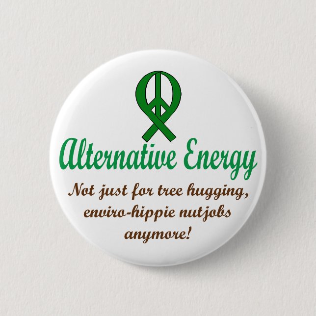 Alternative Energy 2 Inch Round Button (Front)