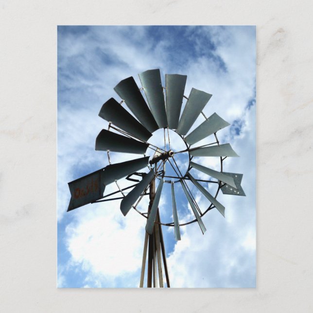 Alternative Energy - Pinwheel Windmill Power Postcard (Front)