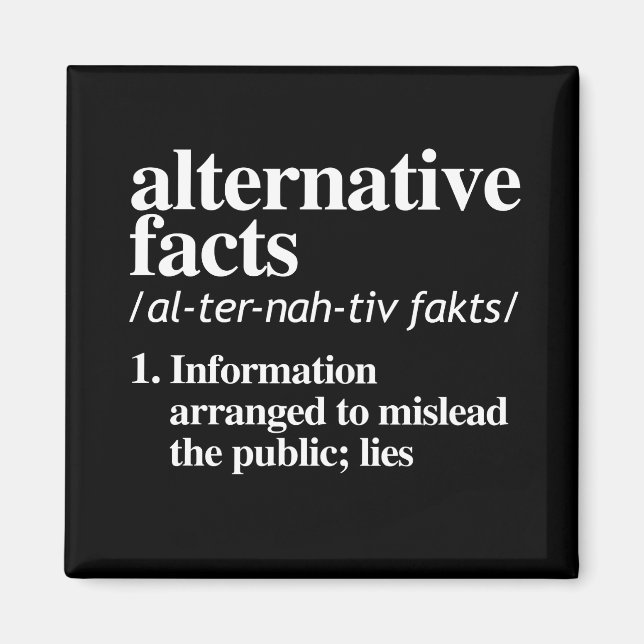 Alternative Facts Definition Magnet (Front)