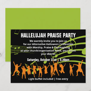 Alternative Halloween PRAISE PARTY Invitation