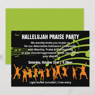 Alternative Halloween PRAISE PARTY Invitation
