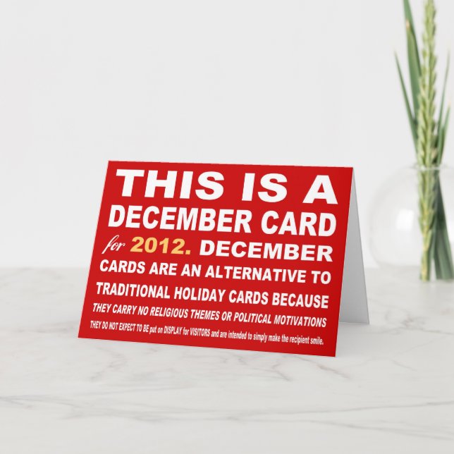 Alternative Holiday (Christmas) Card for Business (Front)