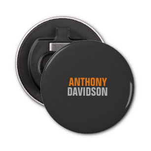 Alternative Perfect Cute Grey Orange Bold Text Bottle Opener