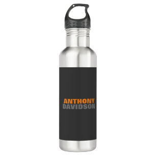 Alternative Perfect Size Grey Orange Bold Text 710 Ml Water Bottle