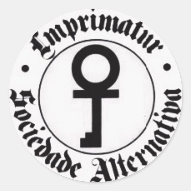 Alternative Society Classic Round Sticker (Front)