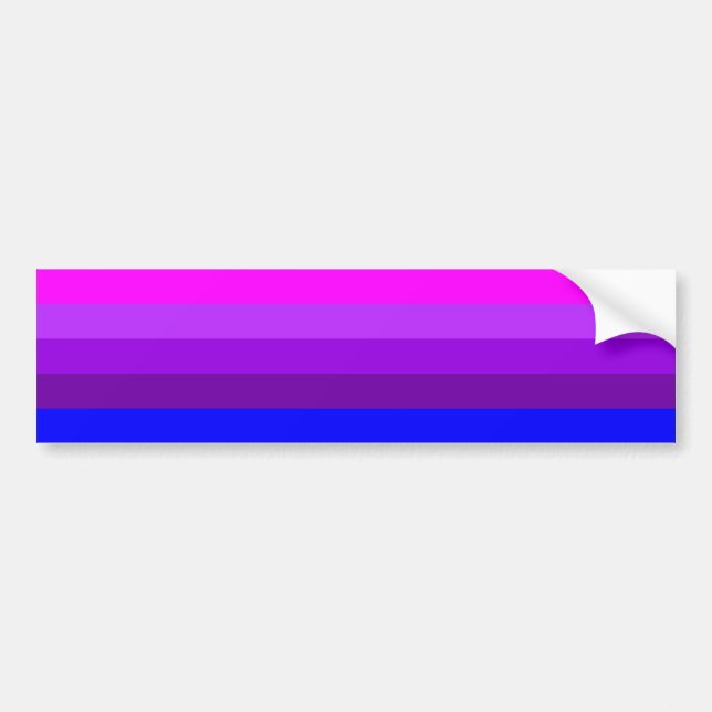Alternative Transgender Pride Flag Bumper Sticker (Front)