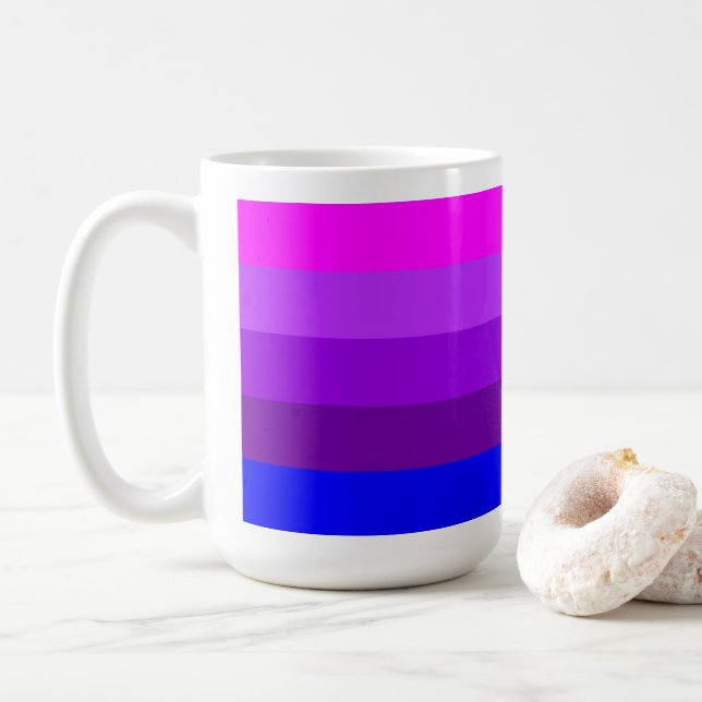 Alternative Transgender Pride Flag Coffee Mug (With Donut)