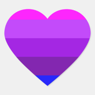 Alternative Transgender Pride Flag Heart Sticker