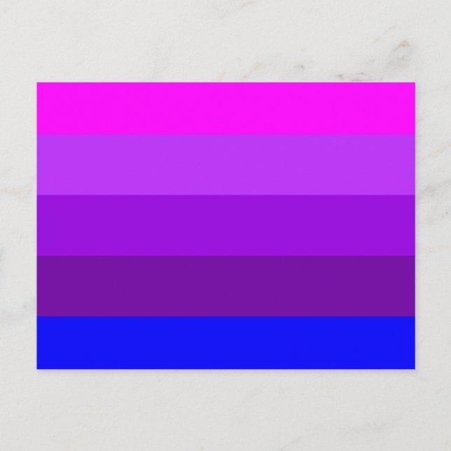 Alternative Transgender Pride Flag Postcard (Front)