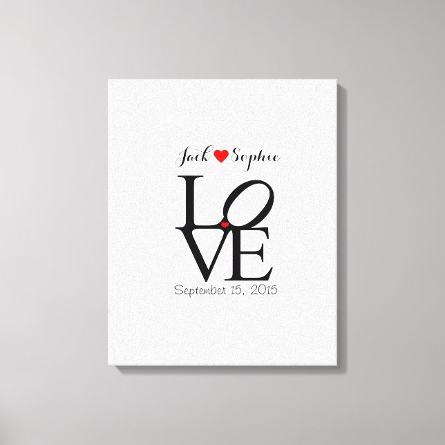 Alternative wedding guest book love choose colour (Front)
