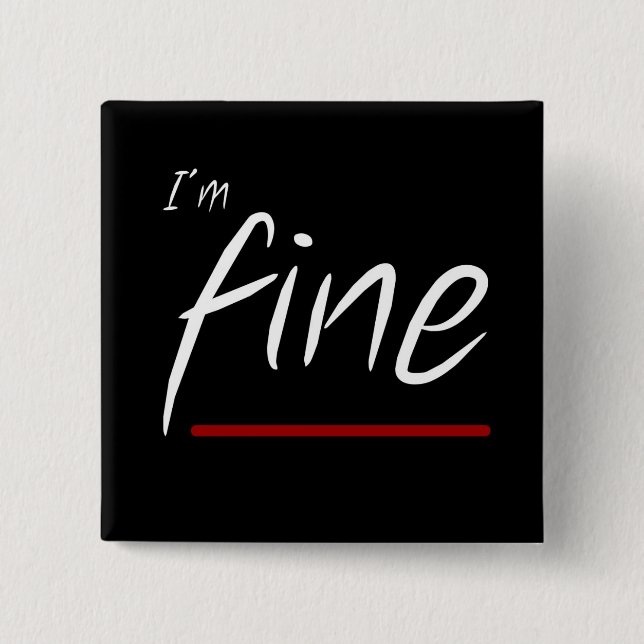 Alternity: Fine 2 Inch Square Button (Front)