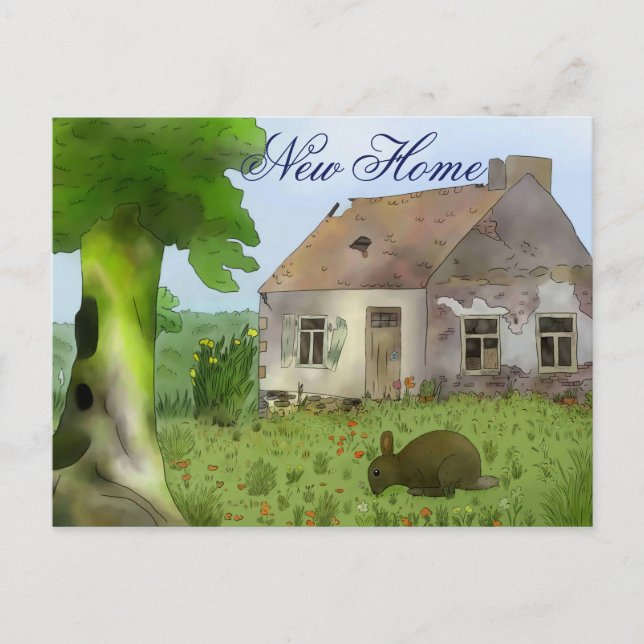 Altes Haus, neues Haus Postcard (Front)