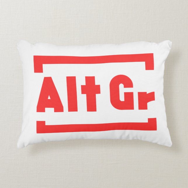 AltGr Accent Pillow (Front)