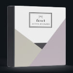 Althea Lilac & Grey Abstract Personalized Binder<br><div class="desc">Customizable binder featuring the Althea pattern. Other colours are available.</div>