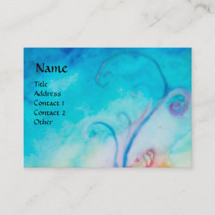 ALTHEA /Whimsical Fairy on the Pink Flower Business Card