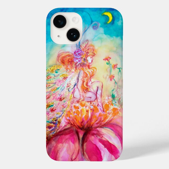 ALTHEA /Whimsical Fairy on the Pink Flower Case-Mate iPhone Case (Back)