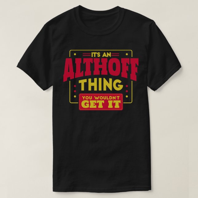 Althoff T-Shirt (Design Front)