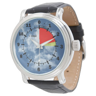Altimeter in the Clouds Trendy Wrist Watch