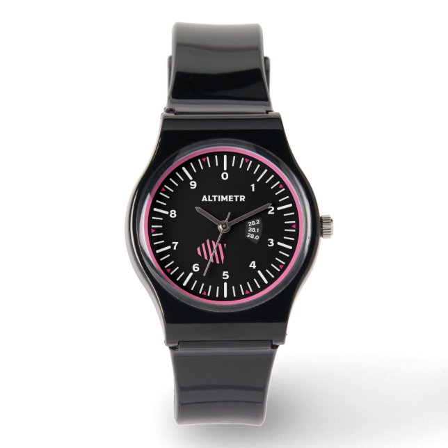 Altimetr Lady Pilot Aviation Geek Watch (Front)