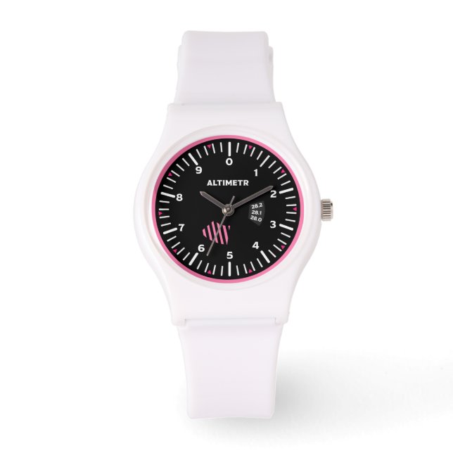 Altimetr Lady Pilot Aviation Geek Watch (Front)