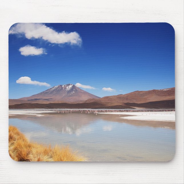 Altiplano landscape with volcano in Bolivia Mouse Pad (Front)