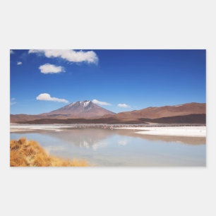Altiplano landscape with volcano in Bolivia Sticker