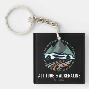 Altitude & Adrenaline Mountain Driving Adventure Keychain