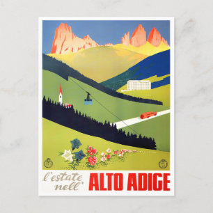 Alto Adige Italy vintage travel Postcard
