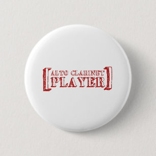 Alto Clarinet  Player 2 Inch Round Button