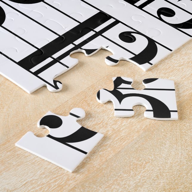 Alto Clef Jigsaw Puzzle (Side)