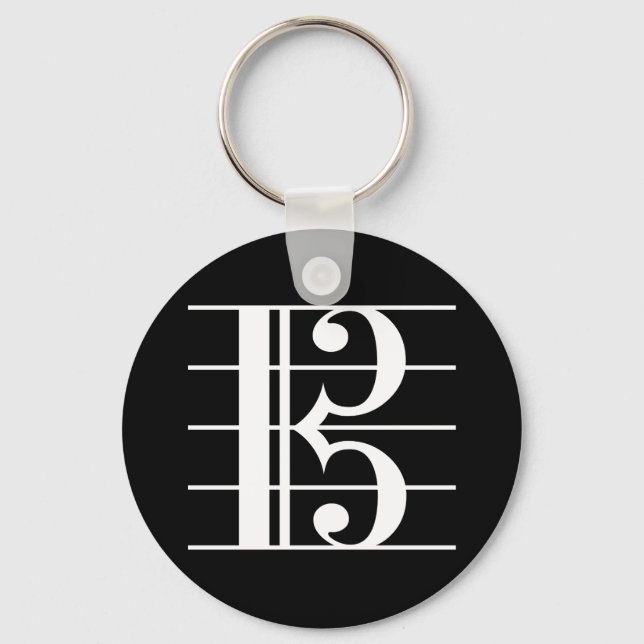 Alto Clef Keychain (Front)