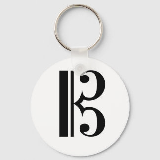 Alto Clef Keychain